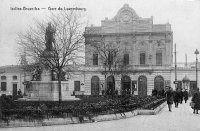 carte postale ancienne de Ixelles Gare du Luxembourg