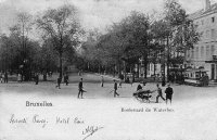 carte postale de Bruxelles Boulevard de Waterloo