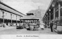 carte postale de Bruxelles Le Marché aux Poissons