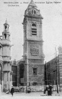 carte postale de Bruxelles Tour de l'ancienne Eglise Sainte Catherine