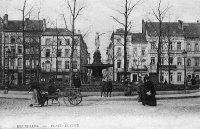 carte postale de Bruxelles Place Rouppe
