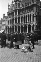 carte postale de Bruxelles Marché aux Oiseaux - Grand Place