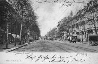 carte postale de Bruxelles L'Avenue du midi