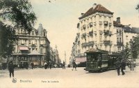 carte postale de Bruxelles Porte de Louvain