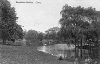 carte postale ancienne de Ixelles Etang