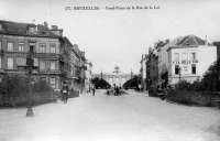 carte postale de Bruxelles Rond-Point de la rue de la Loi