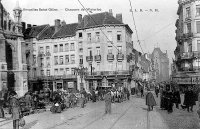 carte postale ancienne de Saint-Gilles Chaussée de Waterloo