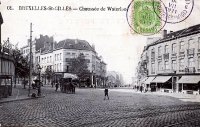 carte postale ancienne de Saint-Gilles ChaussÃ©e de Waterloo