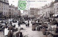 carte postale de Bruxelles La Place du Sablon