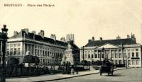 carte postale de Bruxelles Place des Martyrs