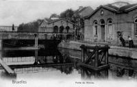 carte postale ancienne de Molenbeek Porte de Ninove