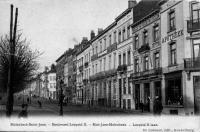 carte postale ancienne de Molenbeek Boulevard Leopod II