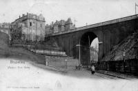 carte postale ancienne de Ixelles Viaduc rue Gray - Vallée du Maelbeek