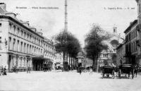 carte postale de Bruxelles Place Sainte Catherine