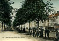 carte postale de Bruxelles Boulevard du midi