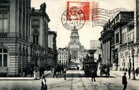 carte postale de Bruxelles Rue de la régence