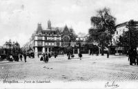 postkaart van Brussel Porte de Schaerbeek - Croisement de la rue Royale et du Blvd du jardin botanique