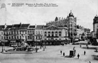 carte postale de Bruxelles Fontaine de Brouckère, Porte de Namur.