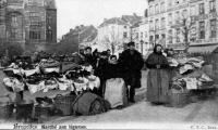 postkaart van Brussel Marché aux légumes - Place Anneessens