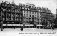 carte postale de Bruxelles Le grand hôtel Métropole