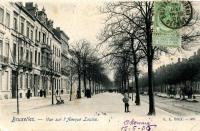 carte postale de Bruxelles Vue sur l'avenue Louise