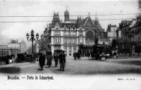 postkaart van Brussel Porte de Schaerbeek - Croisement de la rue Royale et du Blvd du jardin botanique