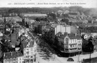 carte postale ancienne de Laeken Avenue Emile Bockstael - vue sur le parc Royal et les casernes