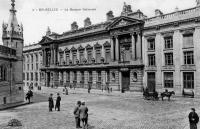 carte postale de Bruxelles La banque nationale