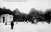 carte postale de Bruxelles Entrée du bois de la Cambre