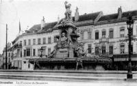 carte postale de Bruxelles La Fontaine de Brouckère