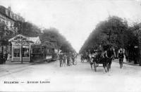 carte postale de Bruxelles Avenue Louise