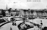 carte postale de Bruxelles Mont des Arts