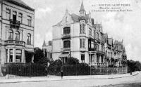 carte postale ancienne de Woluwe-St-Pierre L'avenue de Tervueren au Rond-Point