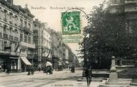 carte postale de Bruxelles Boulevard de la Senne