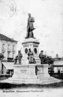 carte postale ancienne de Ixelles Monument Cockerill (place du Luxembourg)