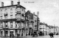 carte postale ancienne de Molenbeek Le Phare.  Place Sainctelette