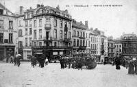 carte postale de Bruxelles Parvis Sainte Gudule