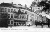 carte postale de Bruxelles Hôtel Regina. Porte de Namur