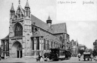carte postale de Bruxelles L'Eglise Notre Dame du Sablon