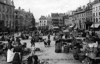 carte postale de Bruxelles La Place du Sablon