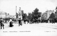 carte postale de Bruxelles Porte de Namur - Fontaine de Brouckère