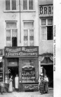 carte postale de Bruxelles Horlogerie-Bijouterie A. Faleys - Christianne   Rue sainte Catherine 38