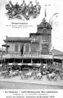 carte postale de Bruxelles Le Château - Café-Restaurant. Bar Américain. Grand concert par Le Negros