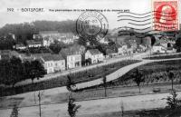 carte postale ancienne de Watermael-Boitsfort Vue panoramique de la rue Middelbourg et du nouveau parc