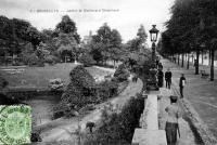 carte postale de Bruxelles Jardin et Boulevard Botanique
