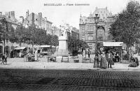 carte postale de Bruxelles Place Anneessens