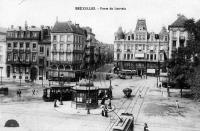 carte postale de Bruxelles Porte de Louvain