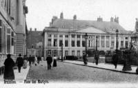 carte postale de Bruxelles Place des Martyrs