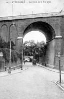 carte postale ancienne de Etterbeek Les ponts de la rue Gray