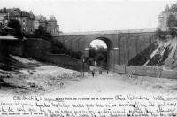 carte postale ancienne de Etterbeek Grand pont de l'avenue de la Couronne
